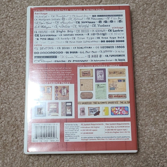 Creating Keepsakes CD with images and fonts - Picture 2 of 4